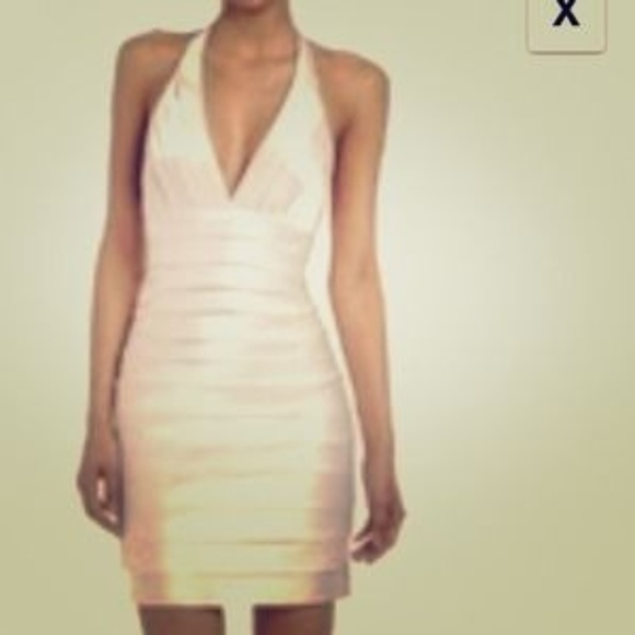 NEW BCBGMaxAzaria Malin Layered Halter Dress - 12 - Picture 2 of 5